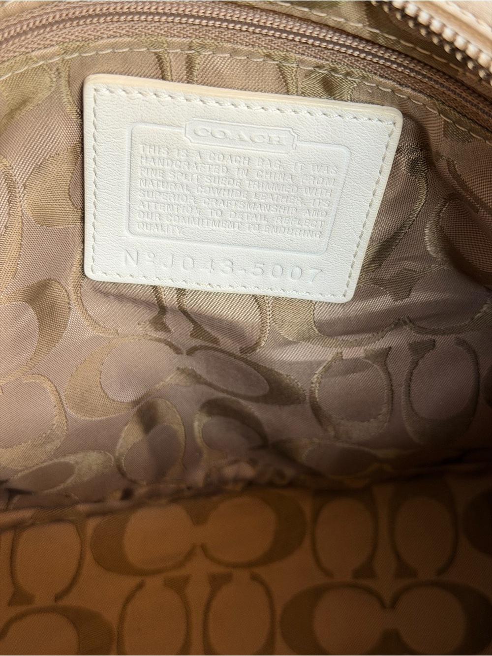 Coach Hampton Suede Carryall Tote in light blue/teal - Picture 9 of 9